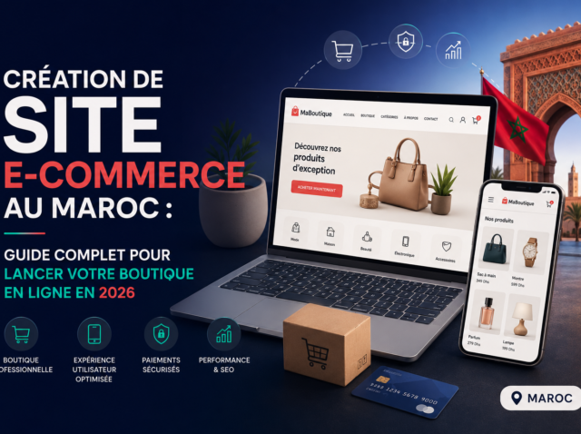 Création de site e-commerce au Maroc : guide complet pour lancer votre boutique en ligne en 2026